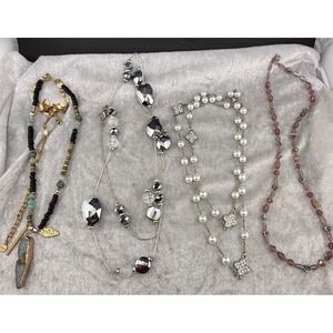 Vintage Long Necklace Lot 34" 40"‎ 38" 22"